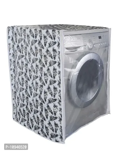 Classic? Front Load Washing Machine Cover Suitable for 5.5 Kg, 6 Kg & 6.5 Kg (Black & White, 50Cms X 63Cms X 81Cms)