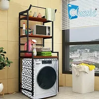 Classic? Front Load Washing Machine Cover for IFB 5.5 Kg 6 Kg  6.5 Kg (50cmsX63cmsX81cms_Black,White)-thumb1