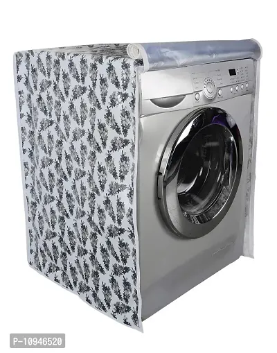 Classic? Front Load Washing Machine Cover Suitable for 5.5 Kg, 6 Kg & 6.5 Kg (Black & White, 50Cms X 63Cms X 81Cms)-thumb3