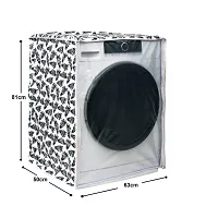 Classic? Front Load Washing Machine Cover for IFB 5.5 Kg 6 Kg  6.5 Kg (50cmsX63cmsX81cms_Black,White)-thumb2