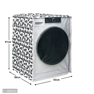 Classic? Front Load Washing Machine Cover for IFB 5.5 Kg 6 Kg  6.5 Kg (50cmsX63cmsX81cms_Black,White)-thumb3