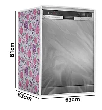 Classic Dishwasher Cover Suitable for Onida of 12, 13, 14, 15 Place Setting (63X63X81CMS, White  Pink Flower)-thumb3