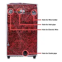 Classic? Top Load Washing Machine Cover Suitable for Bosch Back Panel 6.5 Kg, 7.0 Kg (56X57X95 CMS, Red Flower)-thumb4