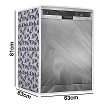 Classic Dishwasher Cover Suitable for Whirlpool of 12, 13, 14, 15 Place Setting (63X63X81CMS, Black & White)-thumb3