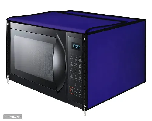 Classic Microwave Oven Cover Suitable for All Major Brands for Size 41X51X36 CMS (Ink Blue)-thumb0