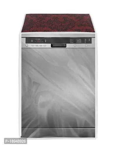 Classic Dishwasher Cover Suitable for LG of 12, 13, 14, 15 Place Setting (63X63X81CMS, Red Flower)-thumb5