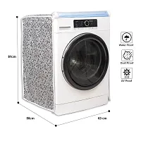 Classic? Front Load Washing Machine Cover for IFB 7 Kg, 7.5 Kg, 8 Kg & 8.5 Kg (63cmsX63cmsX81cms_Black,Grey) Pack of : 1 Washing Machin Cover-thumb3