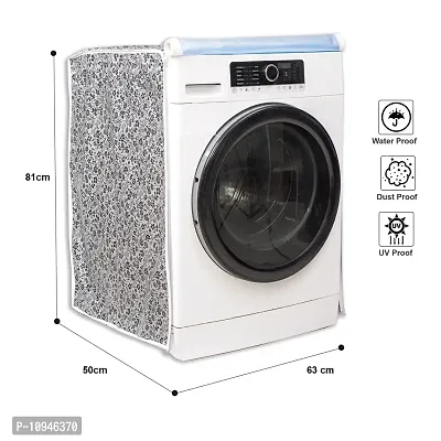 Classic? Front Load Washing Machine Cover for IFB 7 Kg, 7.5 Kg, 8 Kg & 8.5 Kg (63cmsX63cmsX81cms_Black,Grey) Pack of : 1 Washing Machin Cover-thumb4