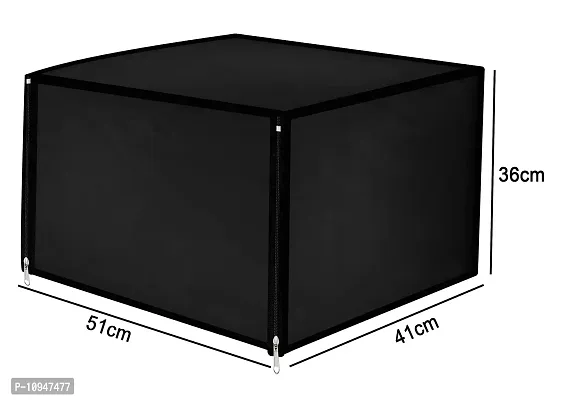 Classic Microwave Oven Cover Suitable for All Major Brands for Size 41X46X36 CMS (Black)-thumb5