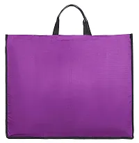 SH Retail Heavy Duty Waterproof Shopping Bag for Daily Use/Kitchen Essentials/Grocery Bag/Vegetable Bag/jhola/Carry Bag/thela with Full Handles (Large, 22 x 9 x 18 inches, Purple)-thumb1