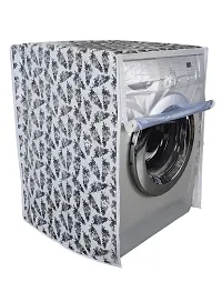 Classic? Front Load Washing Machine Cover Suitable for 5.5 Kg, 6 Kg & 6.5 Kg (Black & White, 50Cms X 63Cms X 81Cms)-thumb1