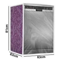 Classic Dishwasher Cover Suitable for Godrej of 12, 13, 14, 15 Place Setting (63X63X81CMS, Purple Flower)-thumb3