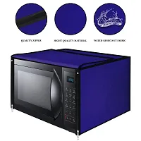 Classic Microwave Oven Cover Suitable for All Major Brands for Size 41X51X36 CMS (Ink Blue)-thumb2