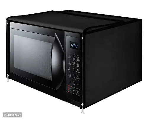 Classic Microwave Oven Cover Suitable for All Major Brands for Size 41X46X36 CMS (Black)