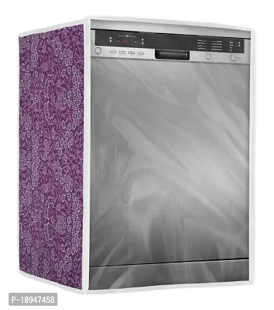 Classic Dishwasher Cover Suitable for Onida of 12, 13, 14, 15 Place Setting (63X63X81CMS, Purple Flower)