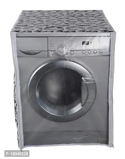 Classic? Front Load Washing Machine Cover Suitable for 5.5 Kg, 6 Kg & 6.5 Kg (Black & White, 50Cms X 63Cms X 81Cms)-thumb5