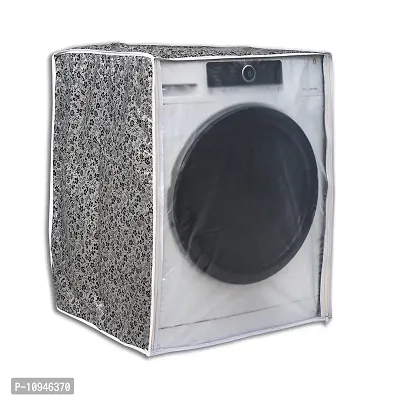 Classic? Front Load Washing Machine Cover for IFB 7 Kg, 7.5 Kg, 8 Kg & 8.5 Kg (63cmsX63cmsX81cms_Black,Grey) Pack of : 1 Washing Machin Cover