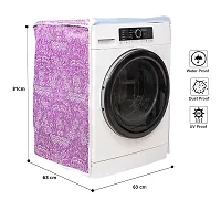 Classic? Front Load Washing Machine Cover for Siemens 6.5 Kg,7 Kg, 7.5 Kg, 8 Kg, 8.5 Kg  9 Kg (63cmsX63cmsX81cms) Purple Flower-thumb2