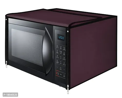 Classic Microwave Oven Cover Suitable for All Major Brands for Size 41X56X36 CMS (Maroon)