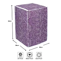 Classic? Top Load Washing Machine Cover Suitable for Samsung Front Panel 8 kg, 8.5 kg, 9 kg, 10 kg (63cms X 63cms X 93cms) Purple Flower-thumb4