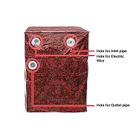 Classic? Front Load Washing Machine Cover for Siemens 6.5 Kg, 7 Kg, 7.5 Kg, 8 Kg, 8.5 Kg & 9 Kg (63cmsX63cmsX81cms) Red Flower-thumb4