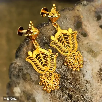 Elegant Gold Plated Earring for Women-thumb0