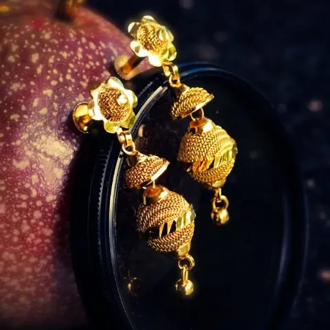 Sizzling Elegant Gold Plated Earrings for Women