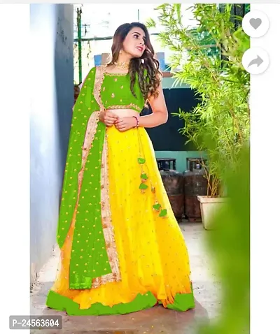 women's new embroidered work net  lehenga choli