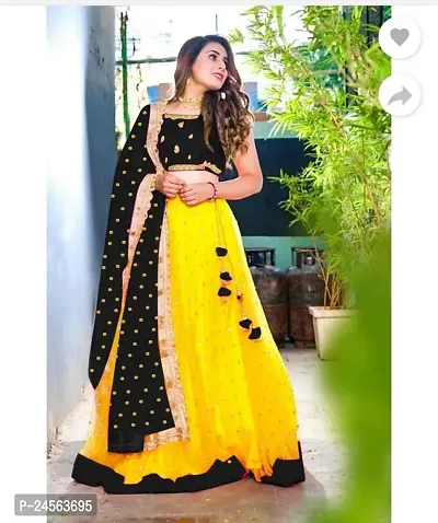 women's new embroidered work net  lehenga choli-thumb0