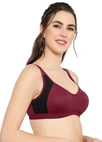 Pack of 5 Double Fabric Moulded Cup Sports Fancy Bra-thumb3