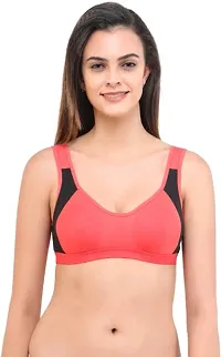 Pack of 5 Double Fabric Moulded Cup Sports Fancy Bra-thumb4