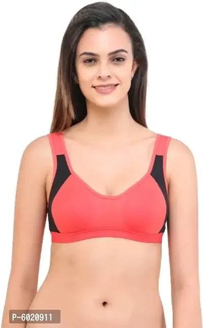 Pack of 5 Double Fabric Moulded Cup Sports Fancy Bra-thumb5