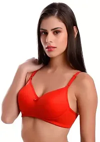 PACK OF 4 SEAMLESS IMPORTED FABRIC PADDED BRA-thumb2