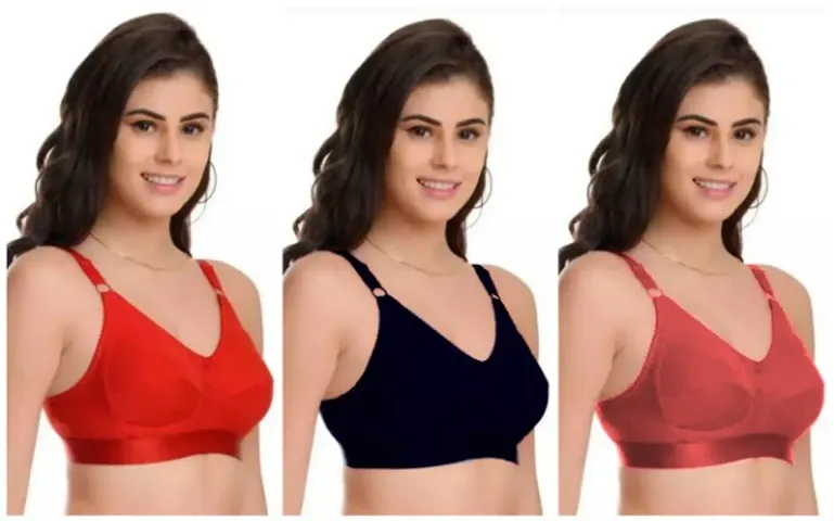 PLUS SIZE C CUP DOUBLE FABRIC REGULAR BRA