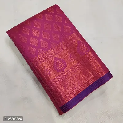 Brocade Kanjivaram Silk Saree with stone