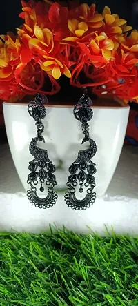 Shimmering Alloy Earrings For Women And Girls