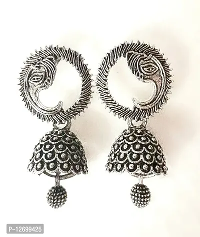 Shimmering Alloy Earrings For Women And Girls-thumb0