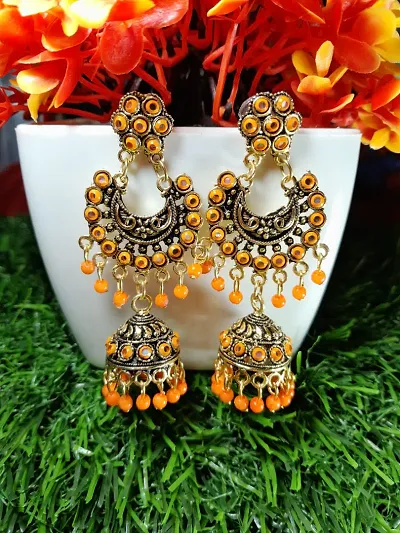 Shimmering Alloy Earrings For Women And Girls