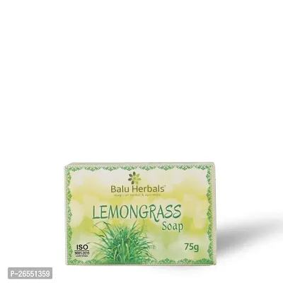 Balu Herbals Lemon Grass Soap 75G ( Pack of 3 )