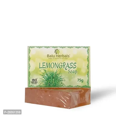 Balu Herbals Lemon Grass Soap 75G ( Pack of 3 )-thumb4