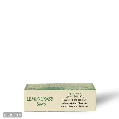 Balu Herbals Lemon Grass Soap 75G ( Pack of 3 )-thumb2