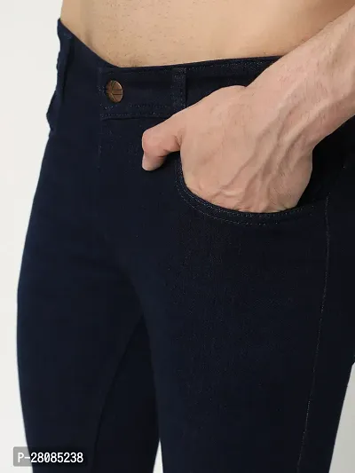 Stylish Blue Denim Low Rise Jeans For Men-thumb3