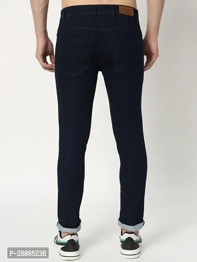 Stylish Blue Denim Low Rise Jeans For Men-thumb2