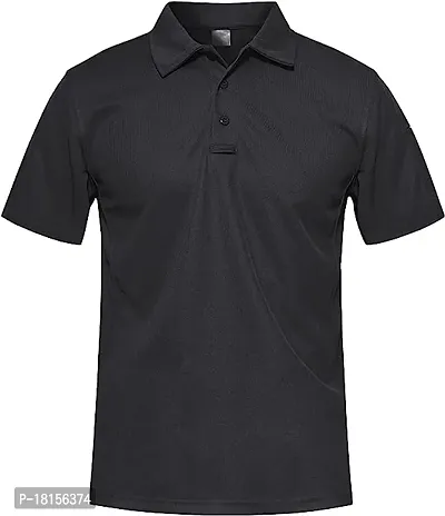 Men Polo Collar Neck Poly blend Fabric Casual Wear T-shirt-thumb0
