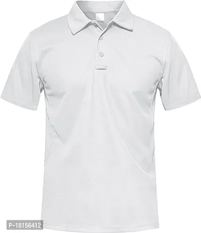 Men Polo Collar Neck Poly blend Fabric Casual Wear T-shirt