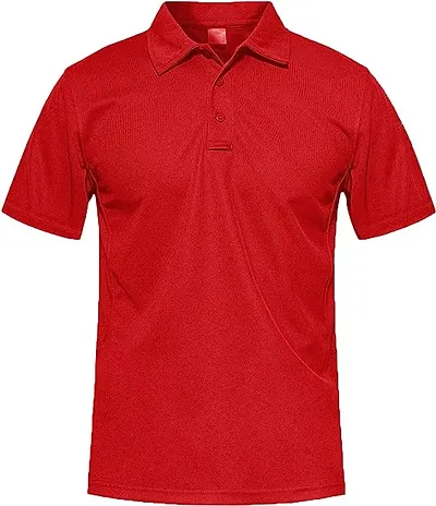 Cotton Blend Polo T-Shirts for Men