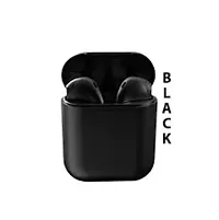 i12 TWS Earpods Bluetooth Headset EL41 Bluetooth v5.0 Headset (Black, True Wireless)-thumb1