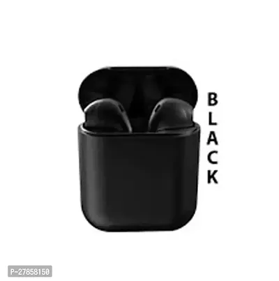 i12 TWS Earpods Bluetooth Headset EL41 Bluetooth v5.0 Headset (Black, True Wireless)-thumb2