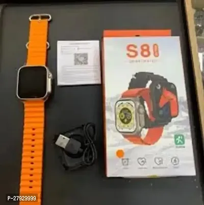 s8 ultra smart watch orange colour for unisex