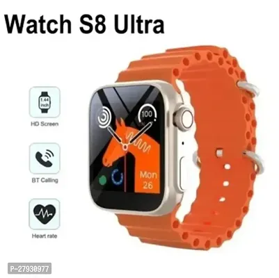 S8 Ultra Smart Watch with Zigzag Wrist Band (1.44 MM Display) (ORANGE)-thumb0